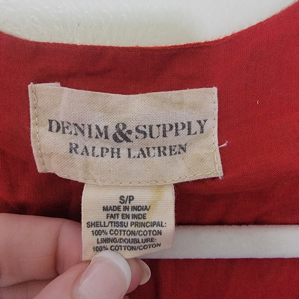 Ralph Lauren Denim & Supply Floral Wrap Maxi Dress Size Small - Picture 4 of 7